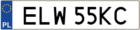 Trailer License Plate